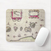 Karte der Moluccan Insel, graviert Mousepad (Mit Mouse)