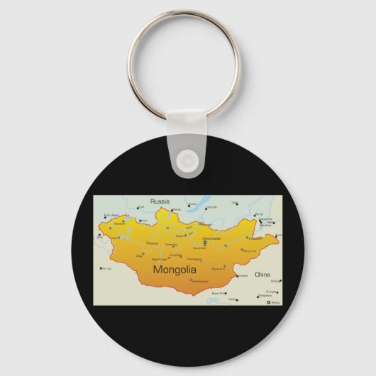 Karte der Mongolei Schlüsselanhänger (Vorderseite)