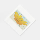 Karte der Mongolei Serviette (Ecke)