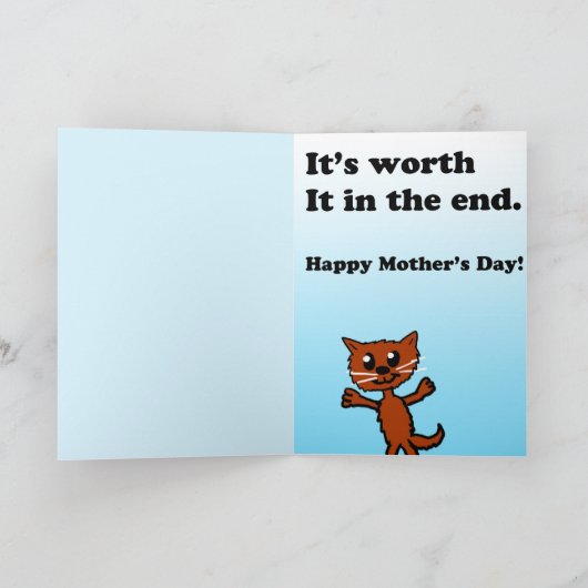 Karte der Mutter-Katzen-Mutter Tages (Innenseite)