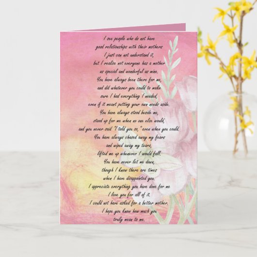 Karte der Mutter Tages (Gelbe Blume)