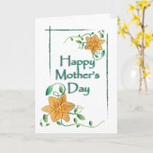 Karte der Mutter Tages (Gelbe Blume)