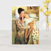 Karte der Mutter Tages- Künstler: Mary Cassatt (Gelbe Blume)