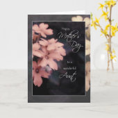 Karte der Mutter Tagesfür Tante, (Gelbe Blume)