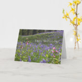 Karte der Mutter Tagesmit Bluebells (Gelbe Blume)