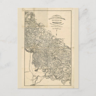 Karte der Nähe von Richmond Virginia (1864)