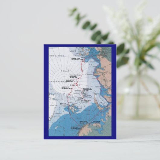 Karte der Nansen-Voyages (Stehend Vorderseite)