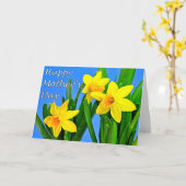 Karte der Narzissen-Mutter Tages (Gelbe Blume)