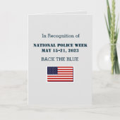 Karte der nationalen Polizeiwoche 2023 (Vorderseite)