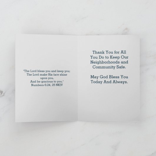 Karte der nationalen Polizeiwoche 2023 (Innenseite)