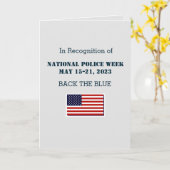 Karte der nationalen Polizeiwoche 2023 (Gelbe Blume)