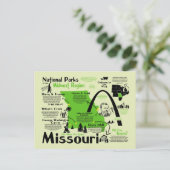 Karte der Nationalparks in Missouri (Stehend Vorderseite)