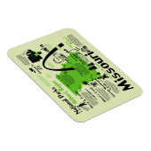 Karte der Nationalparks in Missouri Magnet (Rechte Seite)