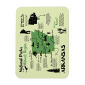 Karte der Nationalparks von Arkansas Magnet (Vertikal)