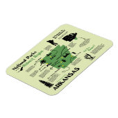Karte der Nationalparks von Arkansas Magnet (Linke Seite)