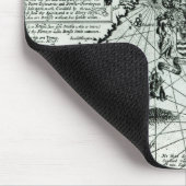 Karte der Neu-England Küstenlinie Mousepad (Ecke)