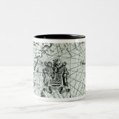 Karte der Neu-England Küstenlinie Zweifarbige Tasse (Mittel)