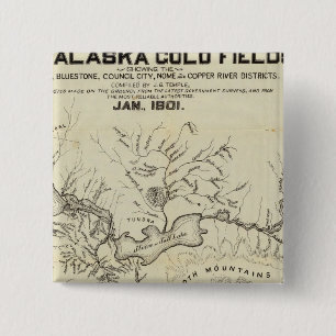Karte der neuen Alaska-Goldfelder Button