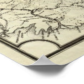 Karte der neuen Alaska-Goldfelder Poster (Ecke)