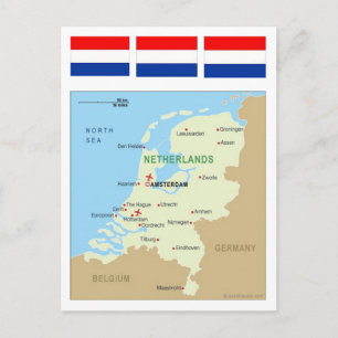 Karte der Niederlande