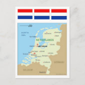Karte der Niederlande (Vorderseite)