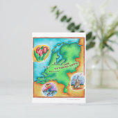 Karte der Niederlande (Stehend Vorderseite)