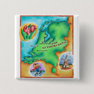 Karte der Niederlande Button