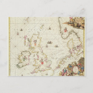 Karte der Nordsee, c.1675