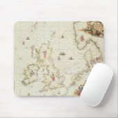 Karte der Nordsee, c.1675 Mousepad (Mit Mouse)
