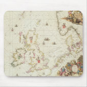 Karte der Nordsee, c.1675 Mousepad (Vorne)