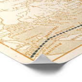 Karte der Northern Steship Company Poster (Ecke)