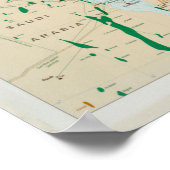 Karte der Ölfelder im Nahen Osten (1993) Poster (Ecke)