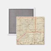 Karte der Ölregion Pennsylvania Magnet (Vorderseite/Rückseite)