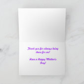 Karte der Orchideen-Mutter Tages (Innenseite)