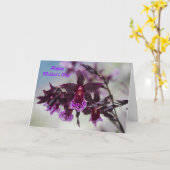 Karte der Orchideen-Mutter Tages (Gelbe Blume)