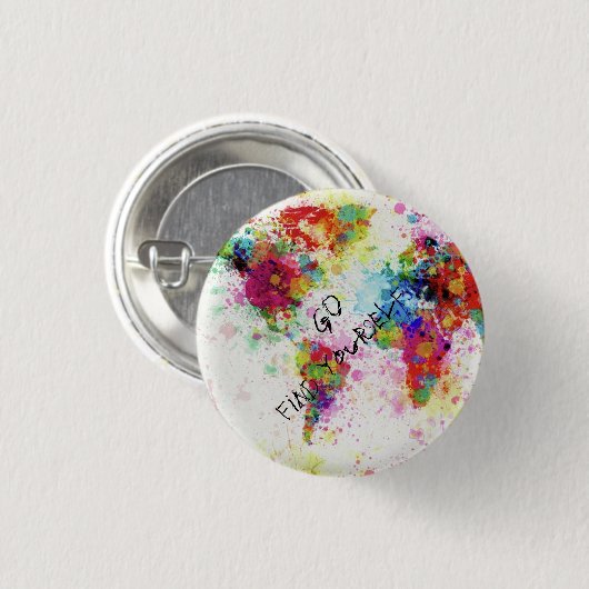 Karte der Originalwelt Button (Vorne & Hinten)