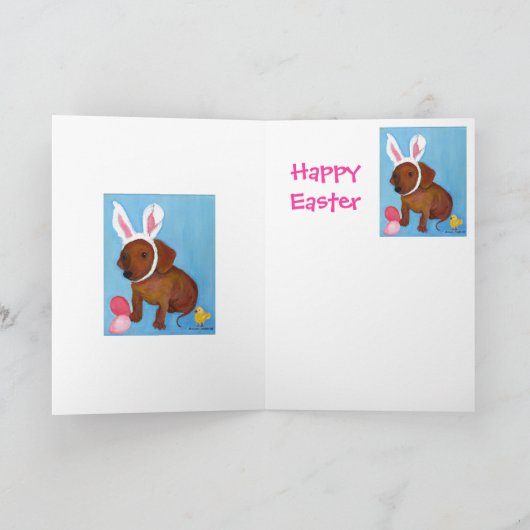 Karte der Osterhasen-Dackel-2010 (Innenseite)