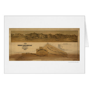 Karte der Panamint Strecken-Berge 1875