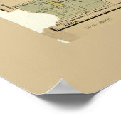 Karte der Philippinen (1908) Poster (Ecke)