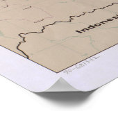 Karte der Philippinen (1990) Poster (Ecke)