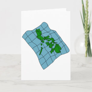 Karte der Philippinen - Grußkarten