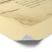 Karte der Positionen der Deutschen Armee im Ersten Poster (Ecke)