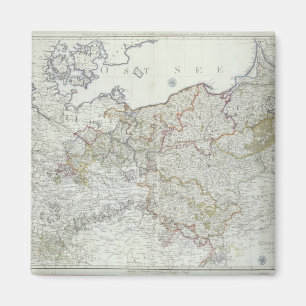 Karte der preußischen Staaten im Jahre 1799 Magnet