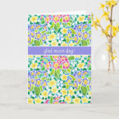 Karte der Primel-Mutter Tages, schwedischer Gruß (Gelbe Blume)