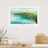 Karte der Provinz, Cape Cod von 1910 Poster (Küche)