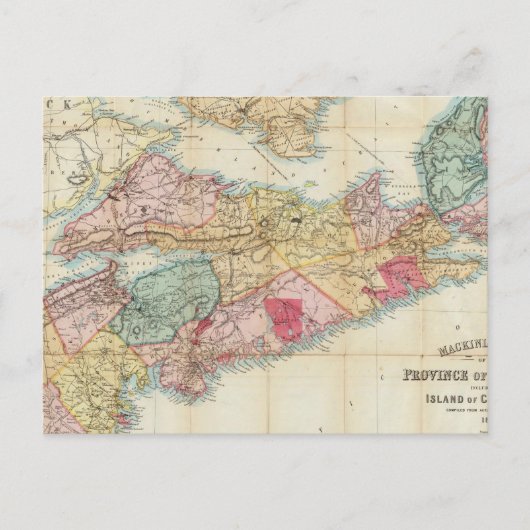 Karte der Provinz Nova Scotia 2 (Vorderseite)