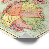 Karte der Provinz Nova Scotia 2 Poster (Ecke)