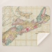 Karte der Provinz Nova Scotia 2 Sherpadecke (Vorderseite (Horizontal))