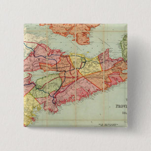 Karte der Provinz Nova Scotia 4 Button