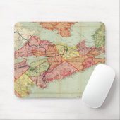 Karte der Provinz Nova Scotia 4 Mousepad (Mit Mouse)